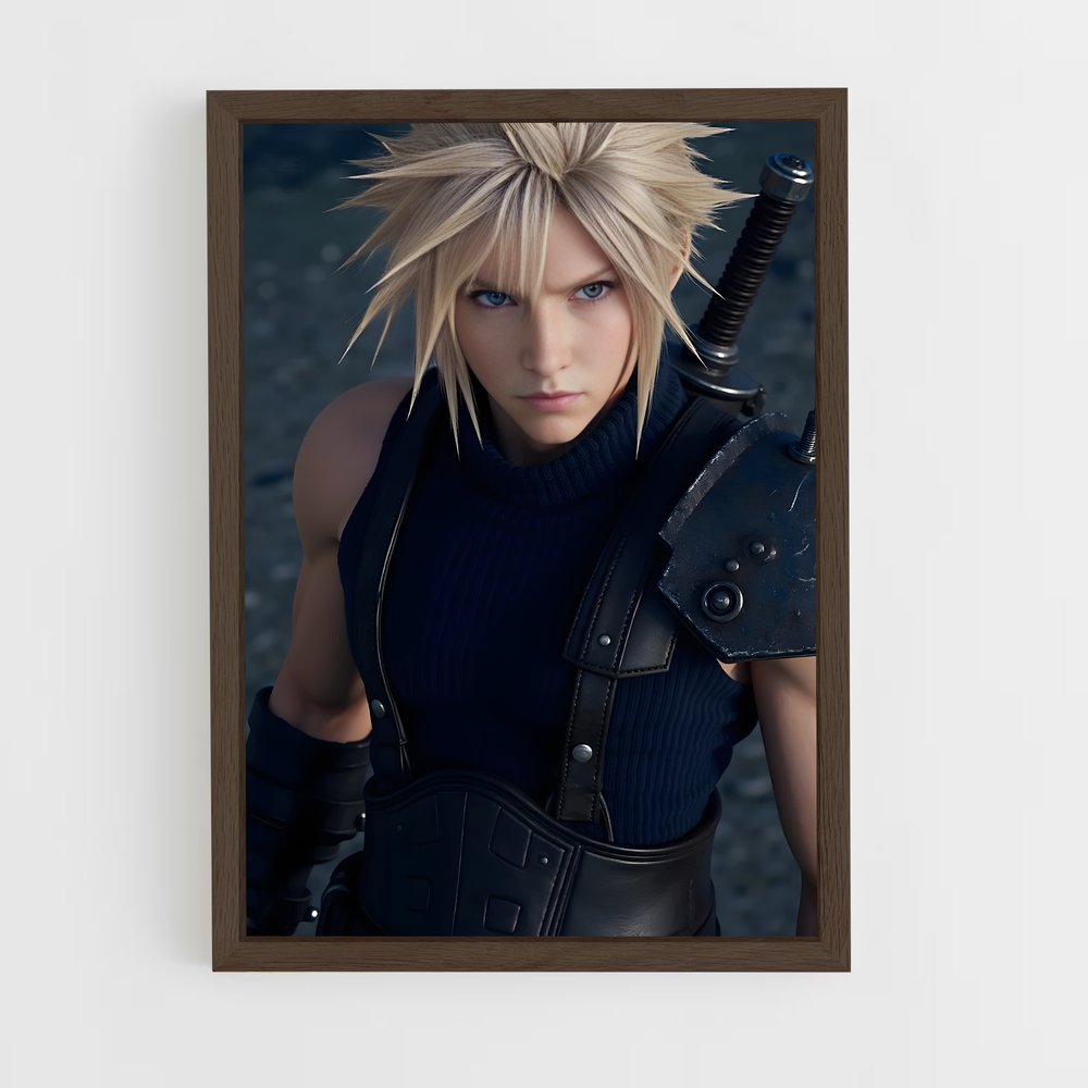 Poster Cloud strife – affiche Final Fantasy (vue 5)